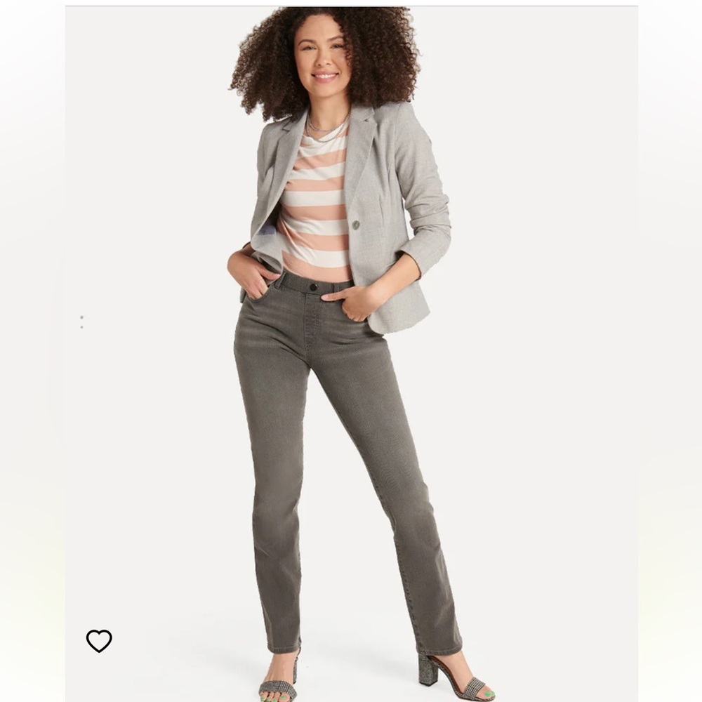 Betabrand Straight Leg 4-Pocket Betabrand Yoga Denim